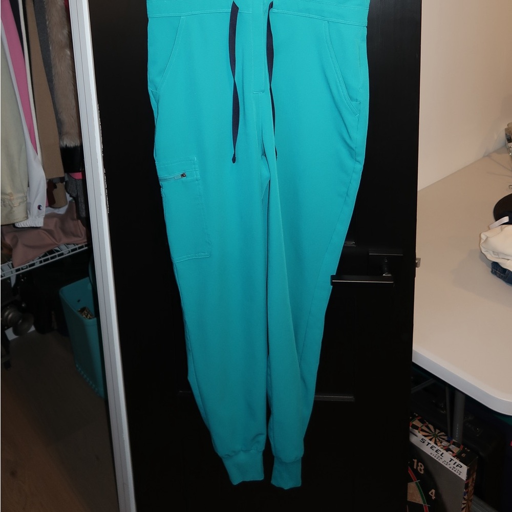 Figs Turquoise Women's Jumpsuit - Picture 2 of 2